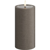 DELUXE Unique Mocca LED Candle 7,5x15 - (UNI-0097)